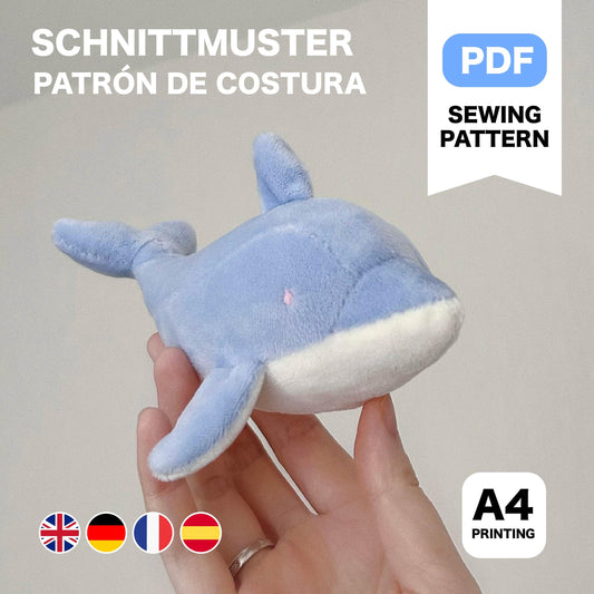 Dolphin Plush Sewing Pattern & Tutorial