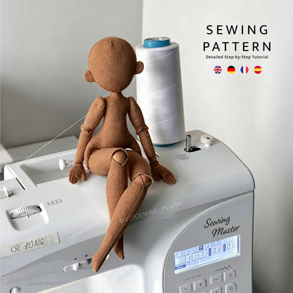 1/6 Scale Slim Body Joint Doll Sewing Pattern